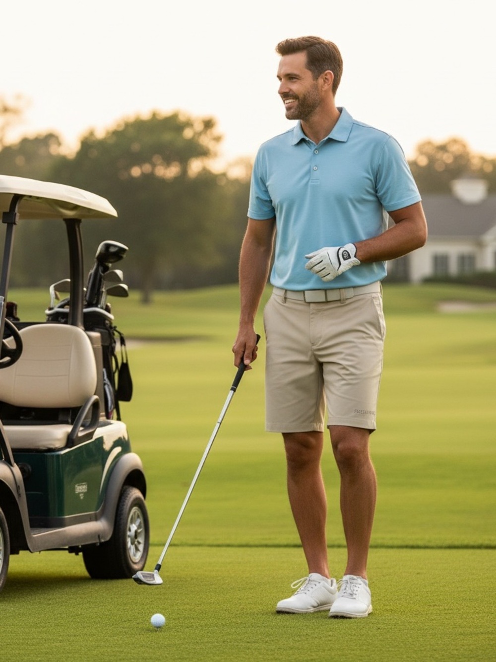TravisMathew men's performance chino golf shorts